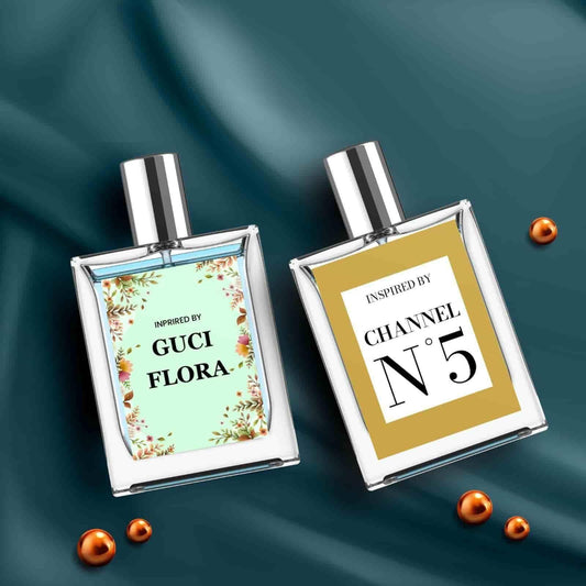 Inspired By Gucci Flora & Channel N5 Eau De Perfume 50 ml (Pack of 2)